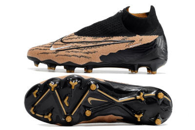 Nike Phantom GX Elite DF Link FG High-Tops Soccer Cleats - Black/Pink
