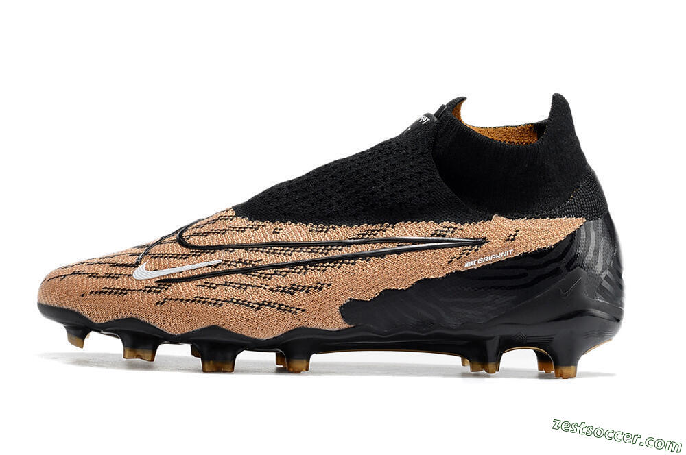 Nike Phantom GX Elite DF Link FG High-Tops Soccer Cleats - Black/Pink 2