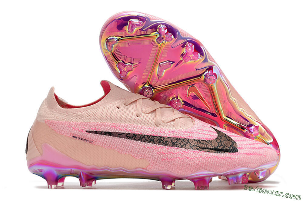 Nike Phantom GX Elite FG Low-Tops Soccer Cleats - Pink/Black 0