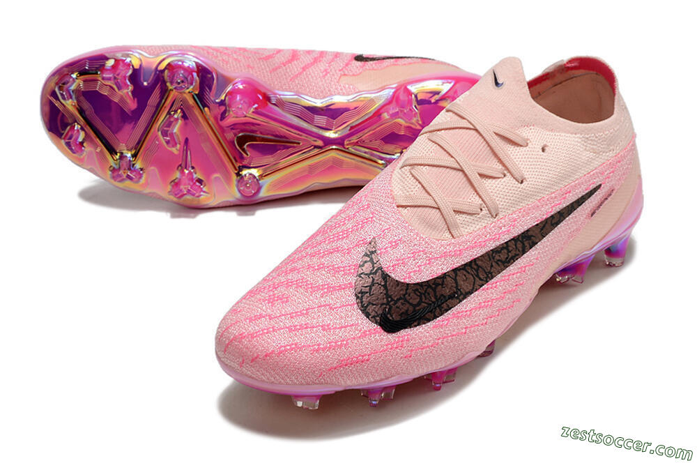 Nike Phantom GX Elite FG Low-Tops Soccer Cleats - Pink/Black 3
