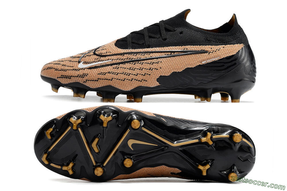 Nike Phantom GX Elite FG Low-Tops Soccer Cleats - Brown/Black 1