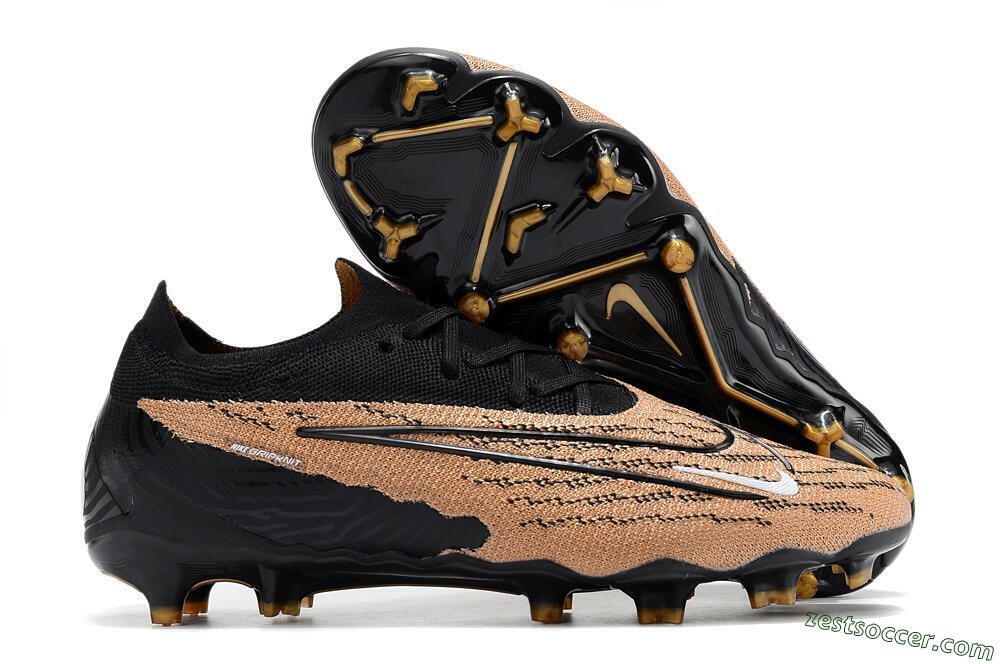 Nike Phantom GX Elite FG Low-Tops Soccer Cleats - Brown/Black 0