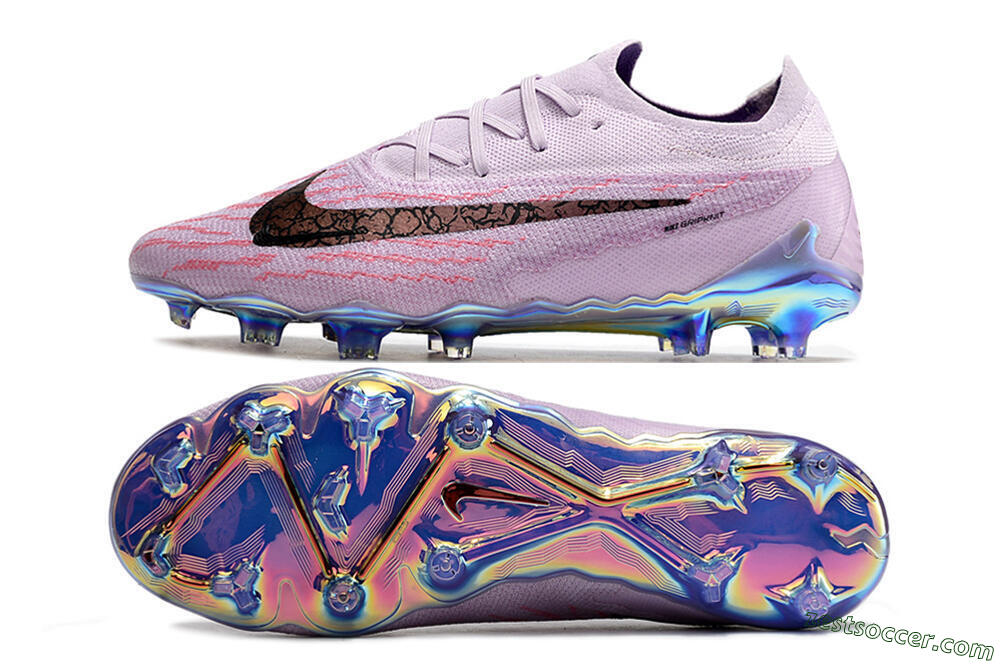 Nike Phantom GX Elite FG Low-Tops Soccer Cleats - Purple/Pink/Black 1