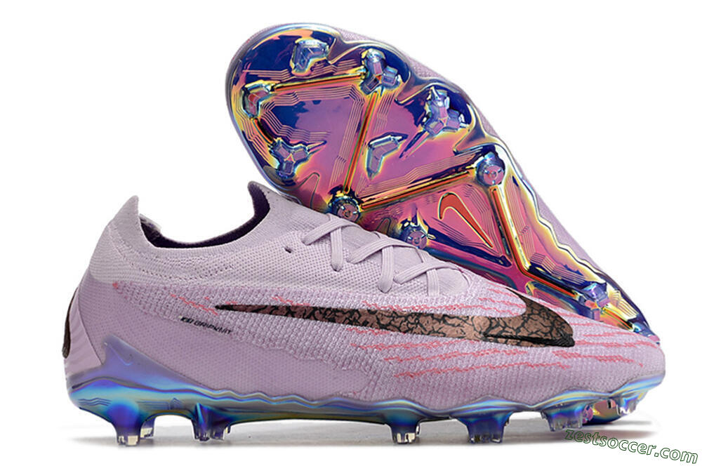 Nike Phantom GX Elite FG Low-Tops Soccer Cleats - Purple/Pink/Black 0