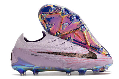 Nike Phantom GX Elite FG Low-Tops Soccer Cleats - Purple/Pink/Black