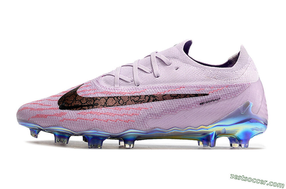 Nike Phantom GX Elite FG Low-Tops Soccer Cleats - Purple/Pink/Black 2
