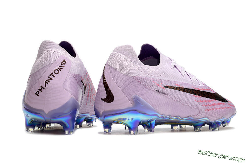 Nike Phantom GX Elite FG Low-Tops Soccer Cleats - Purple/Pink/Black 6