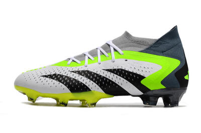 Adidas Predator Accuracy 23.1 FG Low-Tops Soccer Cleats - Grey/Green/Black