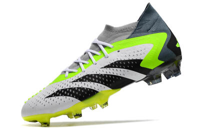 Adidas Predator Accuracy 23.1 FG Low-Tops Soccer Cleats - Grey/Green/Black