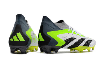 Adidas Predator Accuracy 23.1 FG Low-Tops Soccer Cleats - Grey/Green/Black