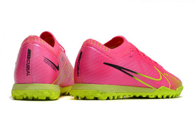 Nike Air Zoom Mercurial Vapor 15 Elite TF Low-Tops Soccer Shoes - Pink/Green/Black