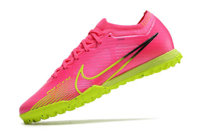 Nike Air Zoom Mercurial Vapor 15 Elite TF Low-Tops Soccer Shoes - Pink/Green/Black