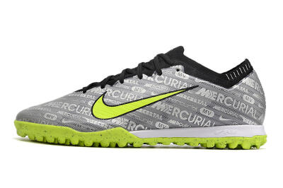 Nike Air Zoom Mercurial Vapor Elite TF Low-Tops Soccer Shoes - Grey/Black/Yellow