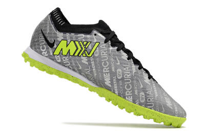 Nike Air Zoom Mercurial Vapor Elite TF Low-Tops Soccer Shoes - Grey/Black/Yellow