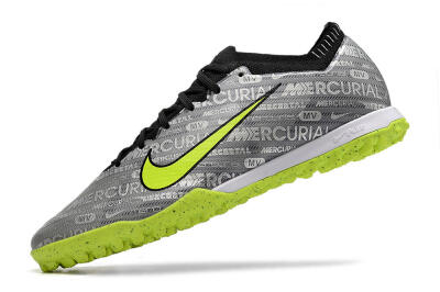 Nike Air Zoom Mercurial Vapor Elite TF Low-Tops Soccer Shoes - Grey/Black/Yellow