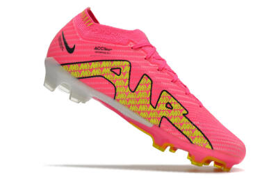 Nike Air Zoom Mercurial Vapor 15 Elite FG Low-Tops Soccer Cleats - Pink/Yellow
