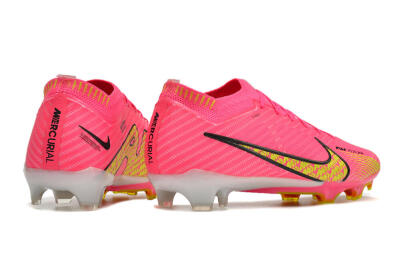 Nike Air Zoom Mercurial Vapor 15 Elite FG Low-Tops Soccer Cleats - Pink/Yellow