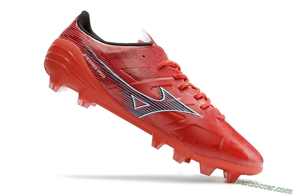 Mizuno Alpha Japan FG Low-Tops Soccer Cleats - Red/Black 4