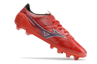 Mizuno Alpha Japan FG Low-Tops Soccer Cleats - Red/Black