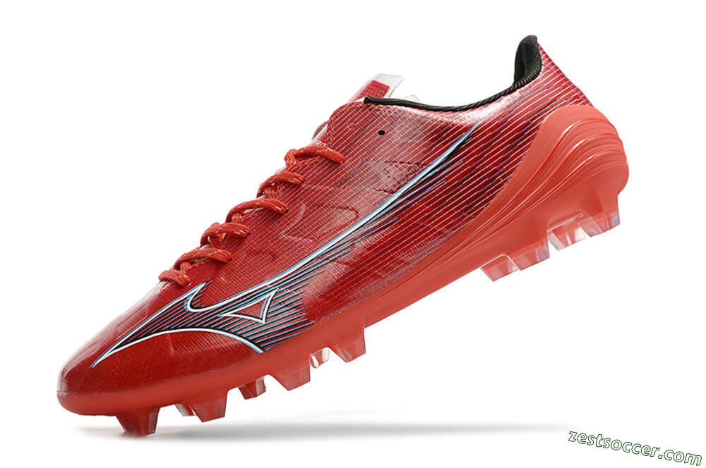 Mizuno Alpha Japan FG Low-Tops Soccer Cleats - Red/Black 5