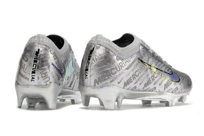 Nike Air Zoom Mercurial Vapor 15 Elite FG Low-Tops Soccer Cleats - Silver/Gold