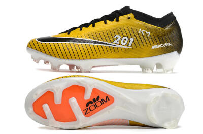 Nike Air Zoom Mercurial Vapor 15 Elite FG Low-Tops Soccer Cleats - Yellow/Black/White
