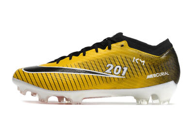 Nike Air Zoom Mercurial Vapor 15 Elite FG Low-Tops Soccer Cleats - Yellow/Black/White