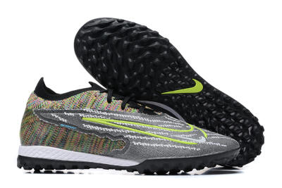 Nike Phantom GX Elite TF Low-Tops Soccer Shoes - Black/Yellow/Rainbow