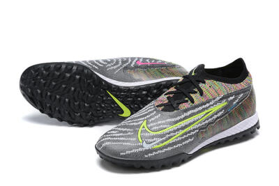 Nike Phantom GX Elite TF Low-Tops Soccer Shoes - Black/Yellow/Rainbow