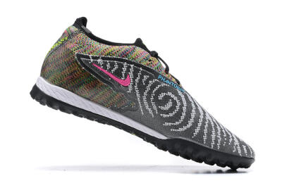 Nike Phantom GX Elite TF Low-Tops Soccer Shoes - Black/Yellow/Rainbow