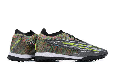 Nike Phantom GX Elite TF Low-Tops Soccer Shoes - Black/Yellow/Rainbow