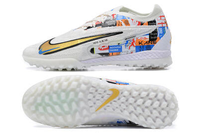 Harry Kane x Nike Phantom GX Elite TF Low-Tops Soccer Shoes - White/Gold/Black