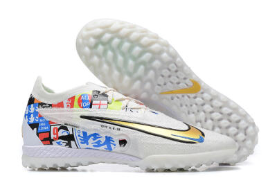 Harry Kane x Nike Phantom GX Elite TF Low-Tops Soccer Shoes - White/Gold/Black
