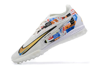 Harry Kane x Nike Phantom GX Elite TF Low-Tops Soccer Shoes - White/Gold/Black