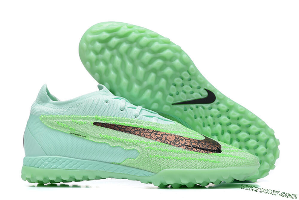 Nike Phantom GX Elite TF Low-Tops Soccer Shoes - Green/Black 0