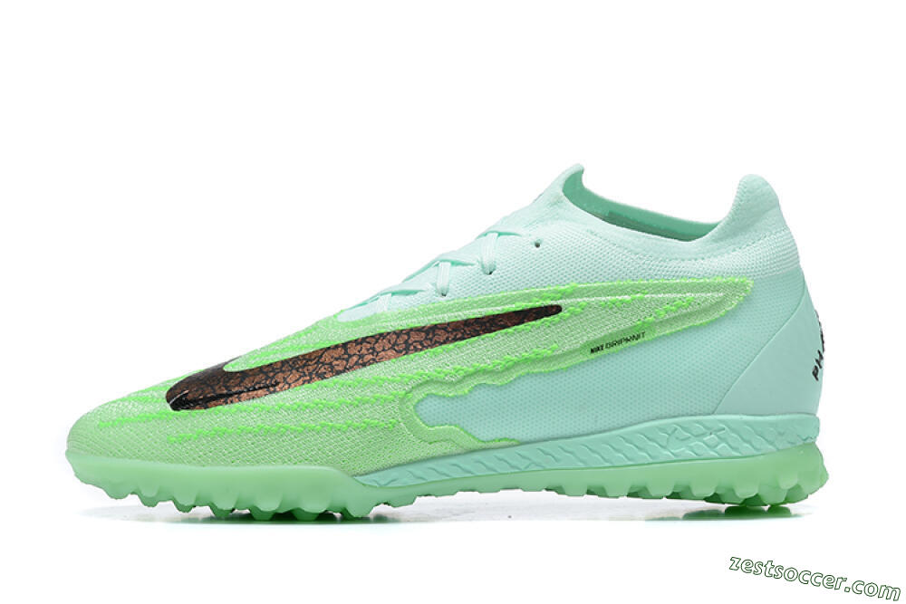 Nike Phantom GX Elite TF Low-Tops Soccer Shoes - Green/Black 2
