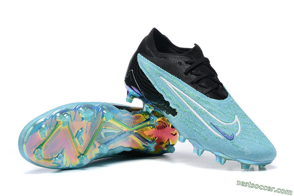 Nike Phantom GX Elite FG Low-Tops Soccer Cleats - Blue/Black/White 4