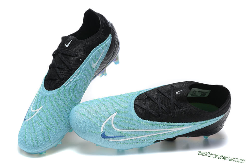 Nike Phantom GX Elite FG Low-Tops Soccer Cleats - Blue/Black/White 5