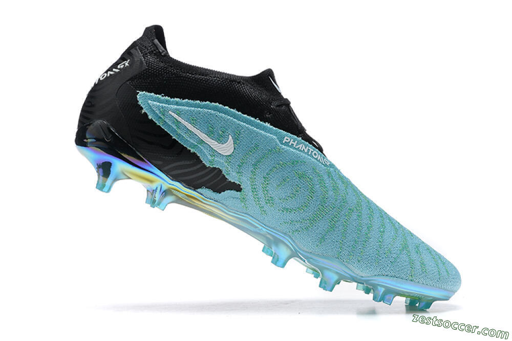 Nike Phantom GX Elite FG Low-Tops Soccer Cleats - Blue/Black/White 6