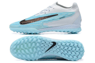 Nike Phantom GX Elite TF Low-Tops Soccer Shoes - White/Blue/Black