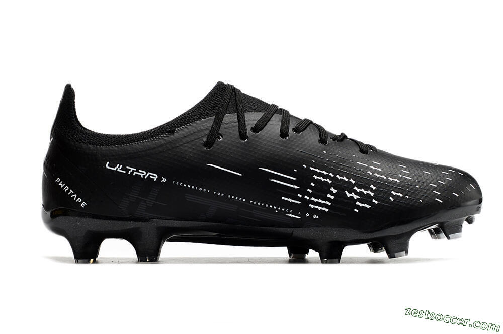 Puma Ultra Ultimate FG Low-Tops Soccer Cleats - Black/Whtie 4