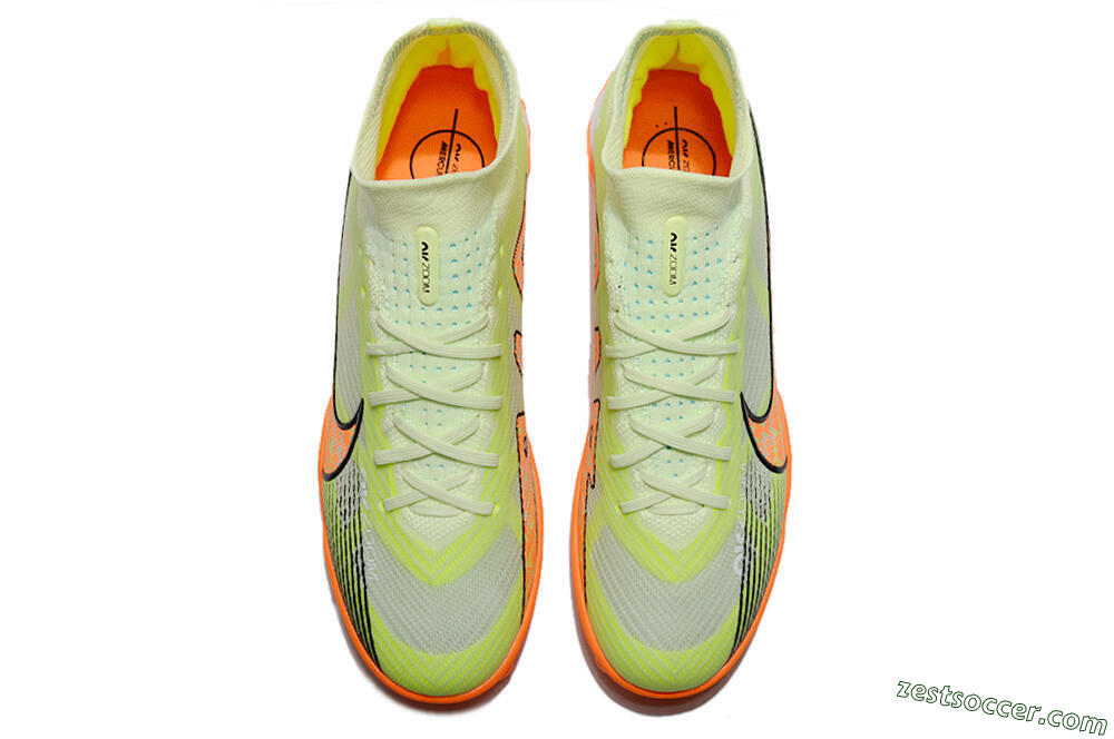 Nike Air Zoom Mercurial Superfly 15 Elite TF High-Tops Soccer Shoes - Yellow/Orange/Black 4