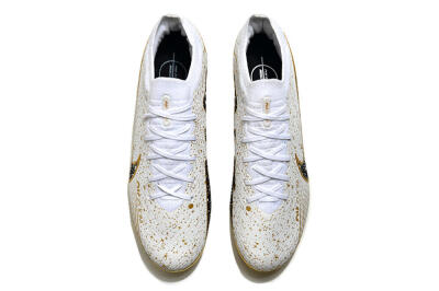 Nike Air Zoom Mercurial Vapor 15 Elite FG Low-Tops Soccer Cleats - White/Gold/Black