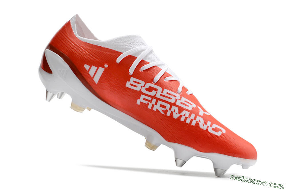 Adidas X Speedportal.1 SG Low-Tops Soccer Cleats - White/Orange/Black 4