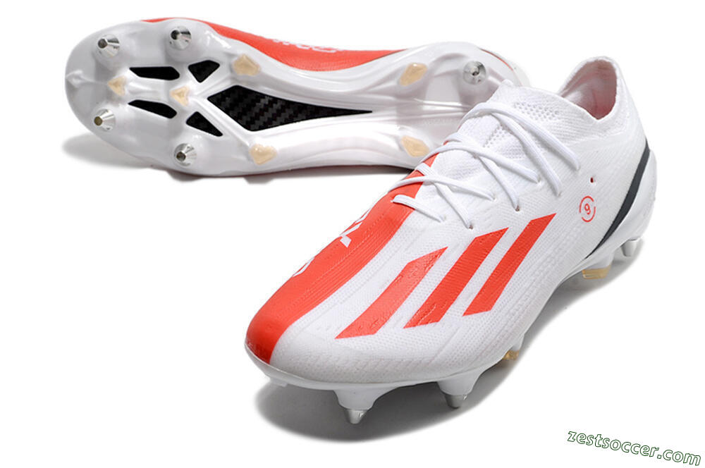 Adidas X Speedportal.1 SG Low-Tops Soccer Cleats - White/Orange/Black 3
