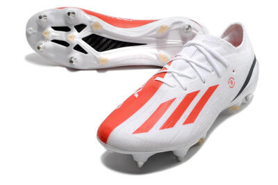 Adidas X Speedportal.1 SG Low-Tops Soccer Cleats - White/Orange/Black