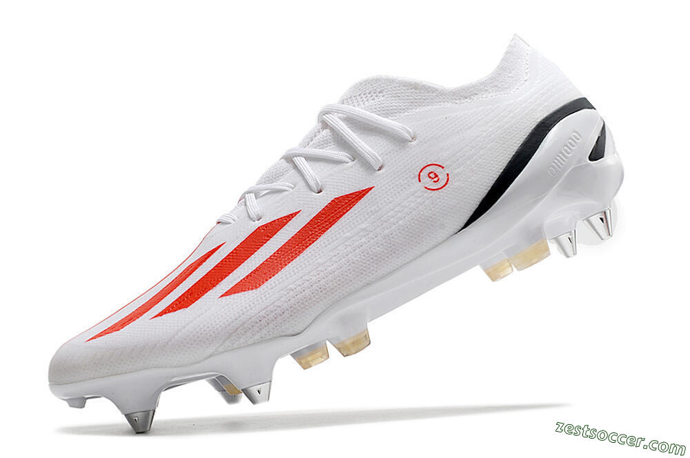 Adidas X Speedportal.1 SG Low-Tops Soccer Cleats - White/Orange/Black 5