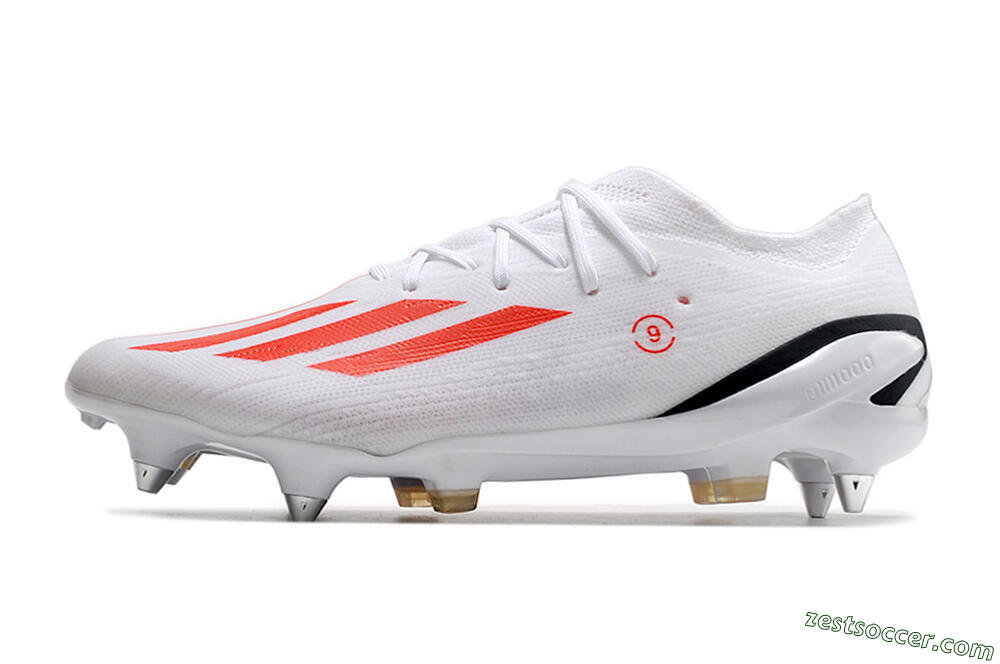 Adidas X Speedportal.1 SG Low-Tops Soccer Cleats - White/Orange/Black 2