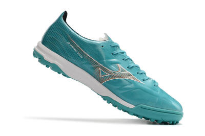 Mizuno Alpha Made in Japan TF Low-Tops Soccer Shoes - Blue/Silver/White