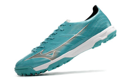 Mizuno Alpha Made in Japan TF Low-Tops Soccer Shoes - Blue/Silver/White